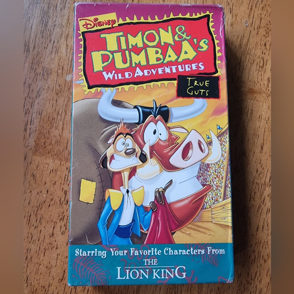 🆕️ Timon & Pumbaa's Wild Adventures True Guts Disney VHS